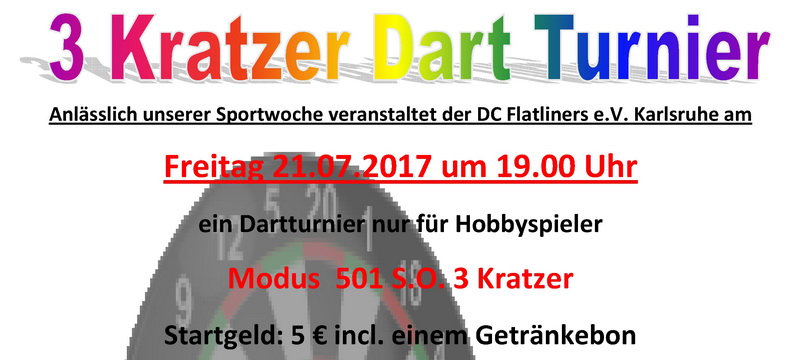 Dartturnier Sportwoche 2017