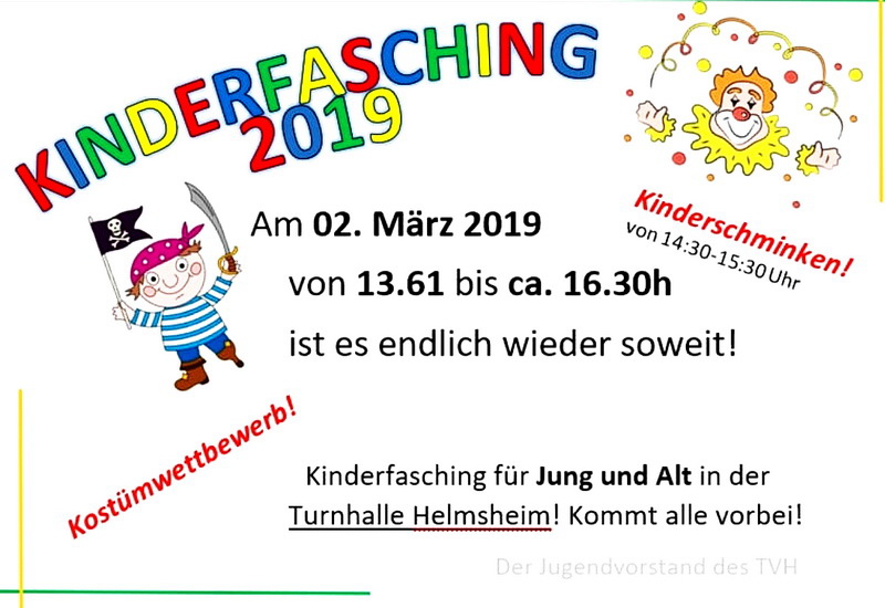 Kinderfasching 02.03.2019